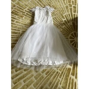 LT Lanting Bride White Tea Length Lace Wedding Dress Size Small New with Tags